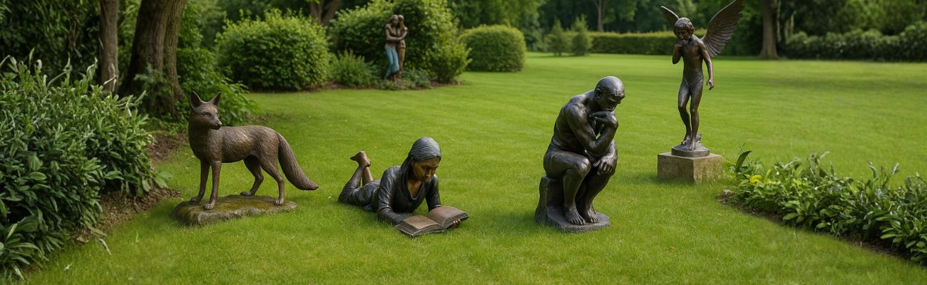 Welke bedrijven leveren bronzen beelden voor binnen en buiten?
