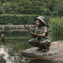 Bronzen Beeld Visser