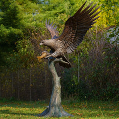 Bronzen beelden vogels