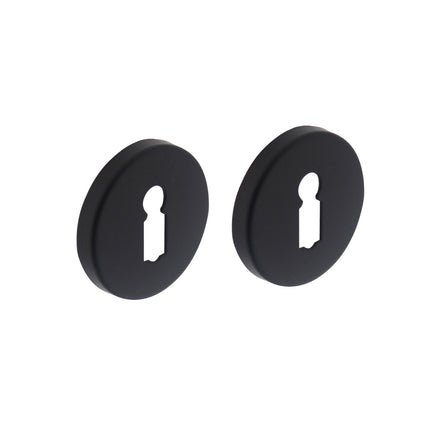 Intersteel Rosette keyhole round, concealed matt black