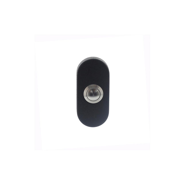 Intersteel Doorbell oval concealed 65x30x10 stainless steel/matt black