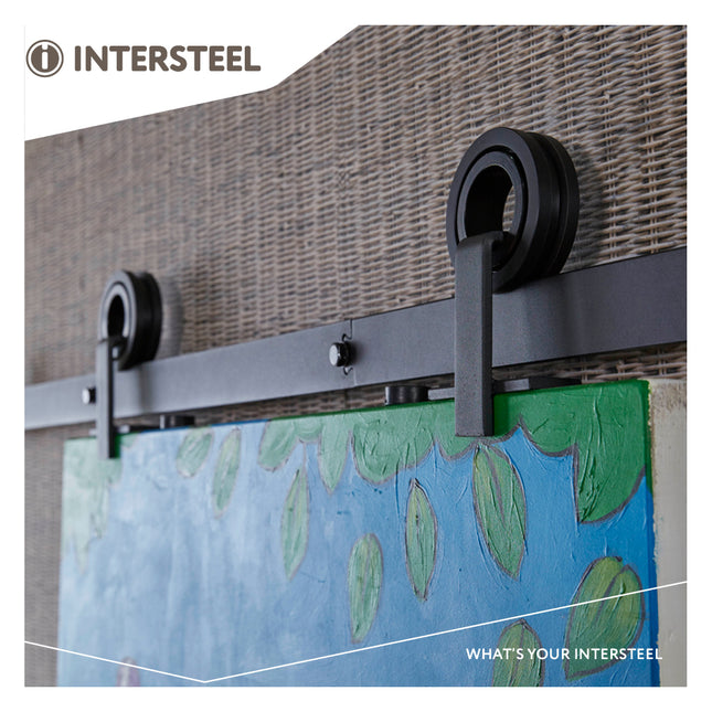 Intersteel Modern Top sliding door system matt black