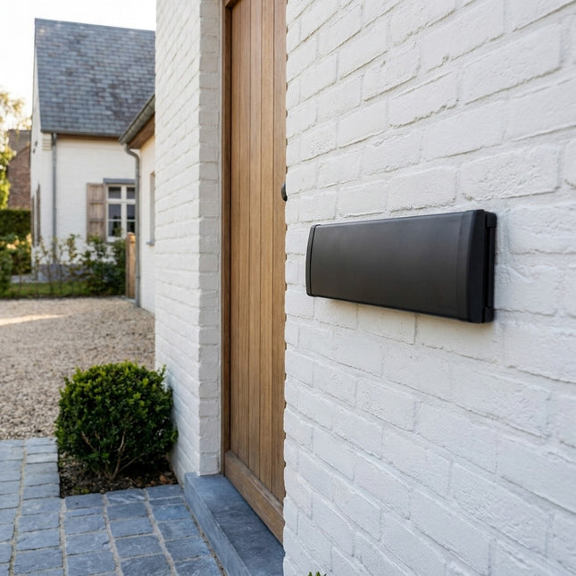 Practo Garden Brievenbusklep Met schacht Zwart