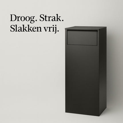 Bastion Buzón para Paquetes a Prueba de Caracoles – Apertura Trasera Negro Mate