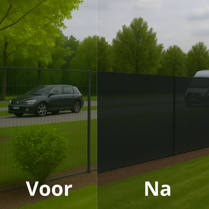 Practo Zichtdoek 95% 2500x180 cm - zwart