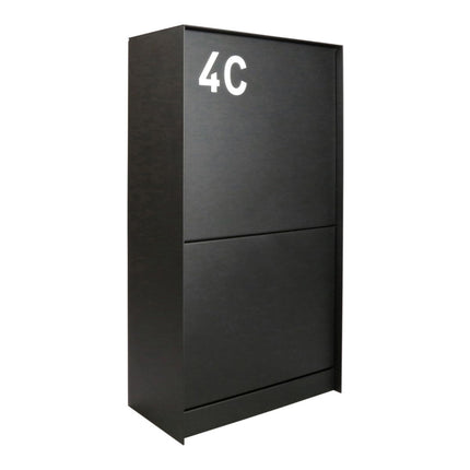 eSafe Dropbox Medium Pakketbrievenbus Achtertuiname - Zwart RAL 9005