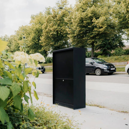 eSafe Dropbox Medium Pakketbrievenbus Achtertuiname - Zwart RAL 9005