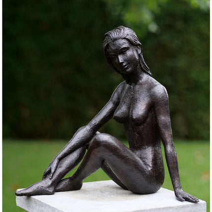 Bronzen beeld vrouw 29x20x29cm