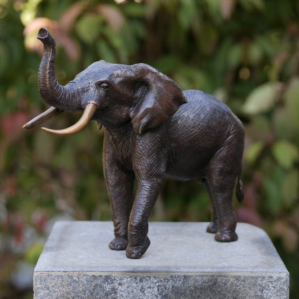 Bronzen beeld Olifant  L, 36 cm 29x14x37cm