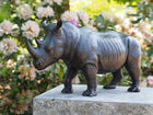 Bronzen beeld Neushoorn 27x16x51cm