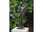 Bronzen beeld Groot kussend liefdespaar 78x24x25cm