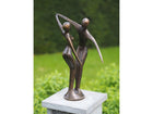 Bronzen beeld Modern danspaar 42x18x24cm