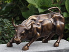 Bronzen beeld Wall street bull 24x20x42cm