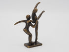 Bronzen beeld Klein modern danspaar 11x3x9cm
