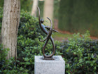 Bronzen beeld Modern danspaar 47x11x19cm