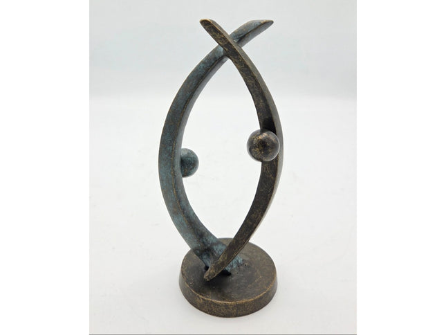Bronzen beeld Modern sculptuur 22x8x10cm