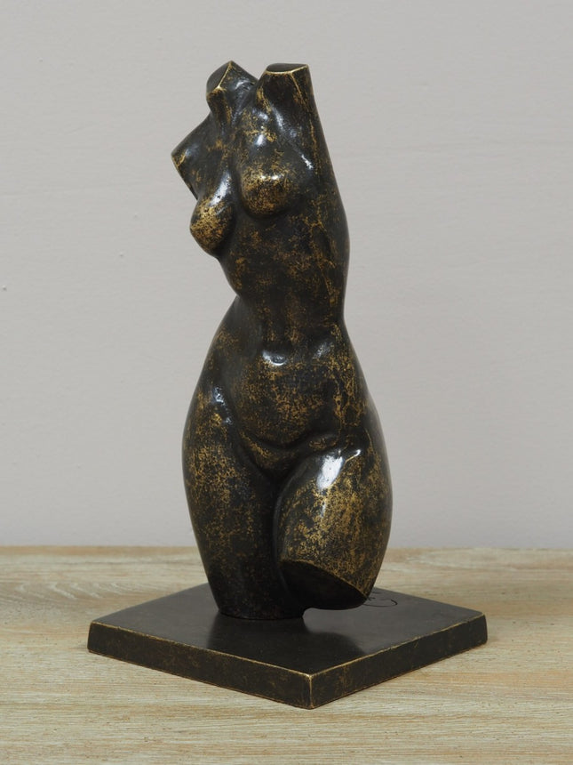Bronzen beeld Kleine vrouwen torso 27x14x14cm