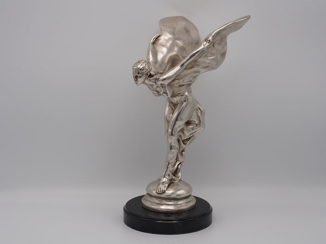Bronzen beeld Spirit of Ecstasy verzilverd 35cm 35x15x23cm