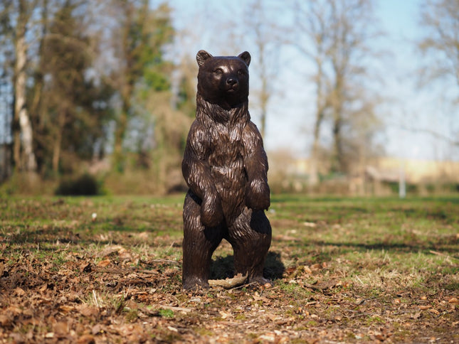 Bronzen beeld Beren welp 91x33x40cm
