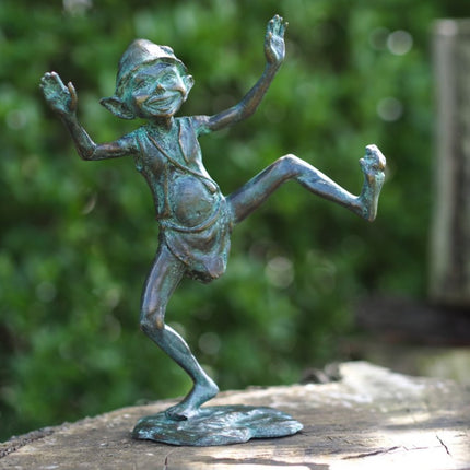 Bronzen beeld Dansende pixie 24x9x19cm