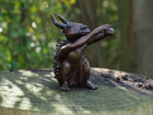 Bronzen beeld Geitman 13x9x14cm