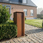 Cortenstaal Pakketbrievenbus GB012 Achtertuitname