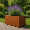 Geroba Artesa cortenstalen plantenbak rechthoek 150x40x40cm 36kg