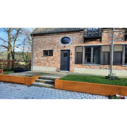 Geroba Keerwand Fronta Cortenstaal binnenhoek 50x15x50 cm