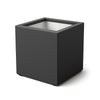 Polyester planter 60x60x60 cm - Black-gray