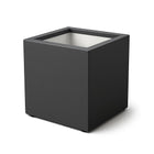 Polyester planter 60x60x60 cm - Black-gray