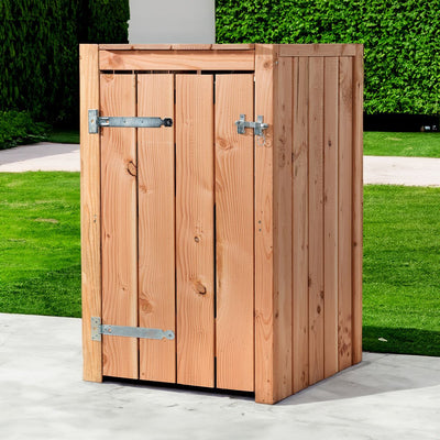 Cubrecontenedor de madera de Douglas 1x 240 liter 73x88x119cm