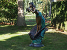 Bronzen beeld Vrouw op vogel 165x72x88cm 52kg