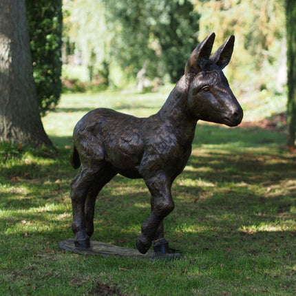 Bronzen beeld Ezel veulen 93x30x90cm 26kg