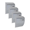 Practo Garden Brievenbussen Sheffield zilvergrijs | Set van 4 stuks