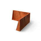 Geroba Keerwand Fronta Cortenstaal binnenhoek  100x15x50 cm