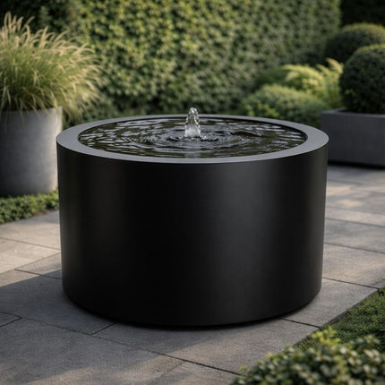 Ronde aluminium watertafel met fontein 100x70cm 33kg