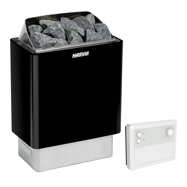 Tuindeco Harvia Trendy XE Kachel 9kW incl. besturing CF9 en 1 doos stenen