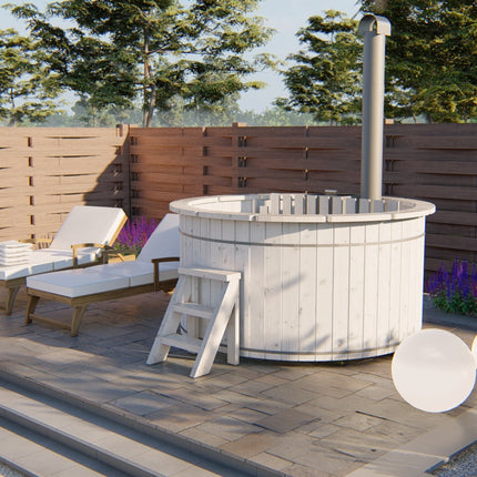 Tuindeco Hottub met interne RVS kachel ø200 cm onbehandeld vuren