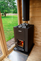 Tuindeco Houtkachel Harvia Linear 18 compact (incl. 2 dozen saunastenen)