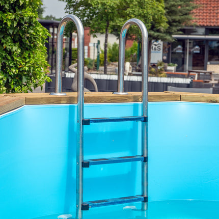 Tuindeco Luxe houten zwembad Cabana Beach 434 x 401 x 116 cm