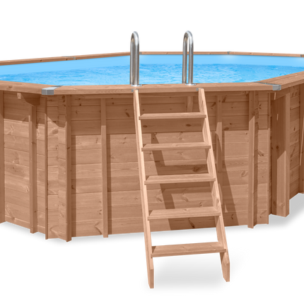 Tuindeco Luxe houten zwembad Cas Abou 814 x 460 x 138 cm