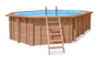 Tuindeco Luxe houten zwembad Cas Abou 814 x 460 x 138 cm