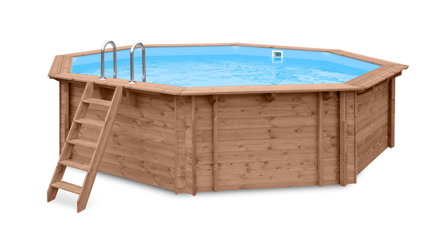 Tuindeco Luxe houten zwembad Kokomo Beach 560 x 517 x 129 cm