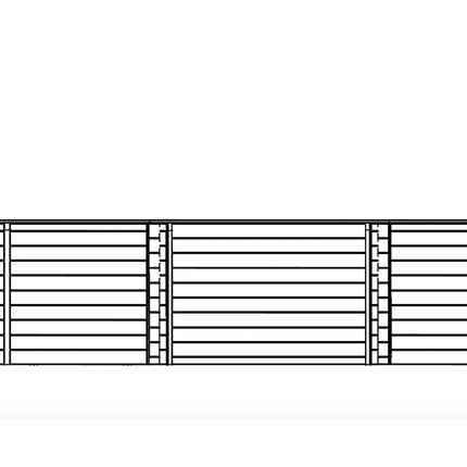 Tuindeco Luxe houten zwembad Kokomo Beach 560 x 517 x 129 cm