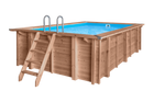Tuindeco Luxe houten zwembad Santa Cruz 502 x 322 x 124 cm
