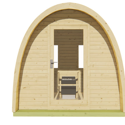 Tuindeco Sauna POD Tolva 260 cm | 38 mm | onbehandeld