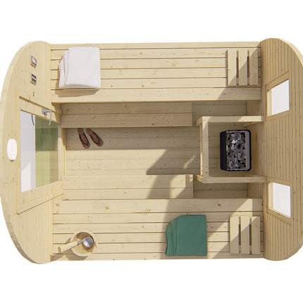 Tuindeco Sauna POD Tolva 260 cm | 38 mm | onbehandeld