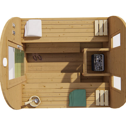 Tuindeco Sauna POD Tolva 260 cm | 42 mm | Thermowood