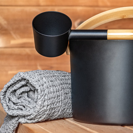 Tuindeco Sauna accessoire Harvia door Luhta handdoek 80x160cm - grijs