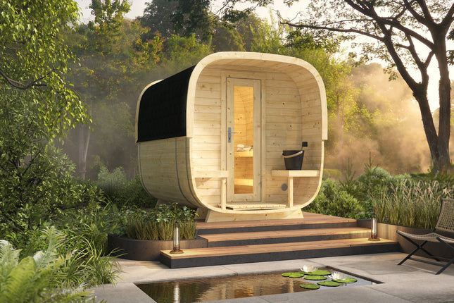 Tuindeco Sauna cube Rovaniemi 280 cm | 38 mm | onbehandeld
